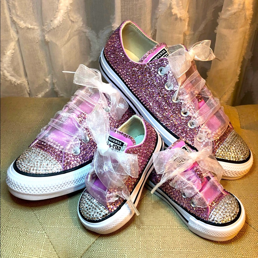 Mother/Daughter Blinged Converse